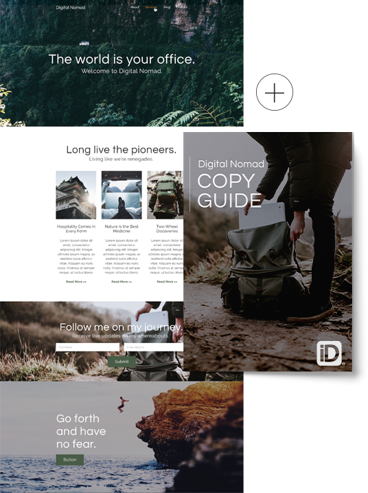 An image of Digital Nomad a WordPress child theme created for the Genesis Framework